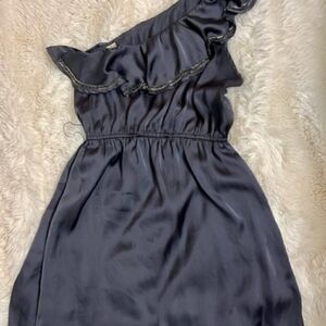 Hello Miss One Shoulder Slate Dress